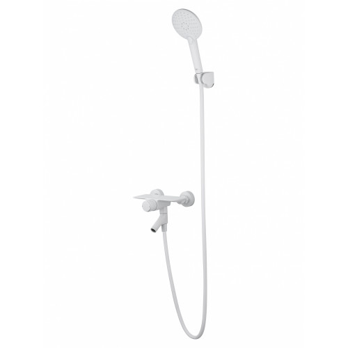 Смеситель для ванны с душем WONZON & WOGHAND CLICK, Белый матовый (WW-FE05L221-MW)