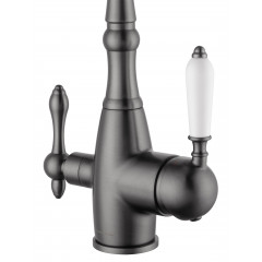 Смеситель для кухни c подключением фильтра WONZON & WOGHAND, Темный графит (WW-88458006-BGM)