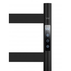 Полотенцесушитель электрический напольный WONZON & WOGHAND ESSEN, Черный матовый (WW-A407-MB)