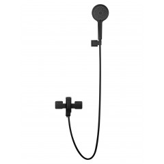 Смеситель для ванны с душем WONZON & WOGHAND FRAME, Черный матовый (WW-88639010-MB)