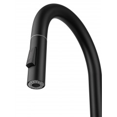 Смеситель для кухни с выдвижным изливом WONZON & WOGHAND, Черный матовый (WW-A20782-MB)