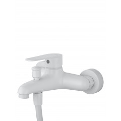 Смеситель для ванны с душевым гарнитуром WONZON & WOGHAND ALFA, Белый матовый (WW-AE3201-MW)