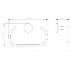 Кольцо для полотенец WONZON & WOGHAND SIMPLE, Хром (WW-6513)