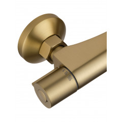 Смеситель для душа с термостатом WONZON & WOGHAND INN 5, Брашированное золото (WW-B1005-A-BG)