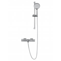 Смеситель для ванны с душем и термостатом WONZON & WOGHAND SOLID, Хром (WW-C2011-A-CR)