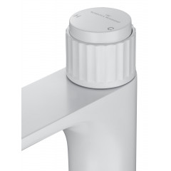 Смеситель для раковины WONZON & WOGHAND CLICK, Белый матовый (WW-A40412-MW)