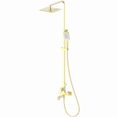 Душевая система WONZON & WOGHAND FLEX, Брашированное золото (WW-88047072-BG)