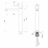 Смеситель для раковины высокий WONZON & WOGHAND CUBE, Брашированное золото (WW-88239016- BG)