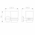 Стакан для зубных щеток с держателем WONZON & WOGHAND SIMPLE, Темный графит (WW-6521-BGM)