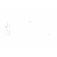 Вешалка для полотенец WONZON & WOGHAND PORTO, Хром (WW-1002)