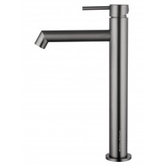 Смеситель для раковины высокий WONZON & WOGHAND, Темный графит (WW-H1064-BGG)