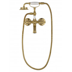 Смеситель для ванны с душем WONZON & WOGHAND RETRO, Брашированное золото (WW-88639020- BG)