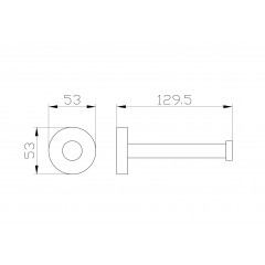 Держатель для запасной туалетной бумаги WONZON & WOGHAND EASY, Хром (WW-8106)
