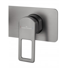 Смеситель для раковины встраиваемый WONZON & WOGHAND FRAME, Темный графит (WW-88869010-BGM)