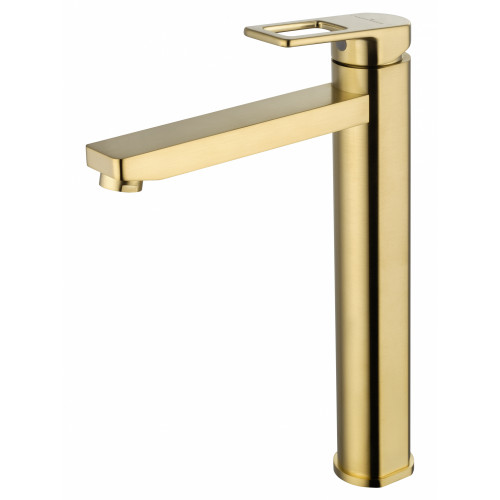 Смеситель для раковины высокий WONZON & WOGHAND FRAME, Брашированное золото (WW-88239010- BG)
