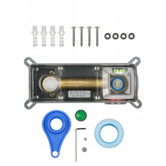 Смеситель для раковины встраиваемый WONZON & WOGHAND FRAME, Темный графит (WW-88869010-BGM)