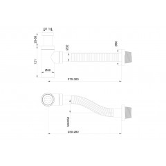 Сифон для раковины WONZON & WOGHAND, Брашированное золото (WW-88SS101-BG)