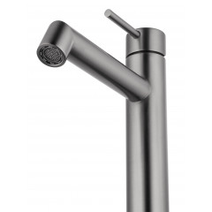 Смеситель для раковины высокий WONZON & WOGHAND, Темный графит (WW-H1064-BGG)