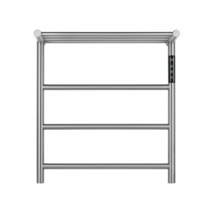 Полотенцесушитель электрический с полкой WONZON & WOGHAND BONN, Брашированный никель (WW-AL402-BR)