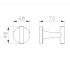 Крючок для ванной WONZON & WOGHAND SIMPLE, Хром (WW-6515)