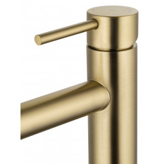 Смеситель для раковины высокий WONZON & WOGHAND, Брашированное золото (WW-H1064-BG)