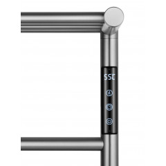 Полотенцесушитель электрический с полкой WONZON & WOGHAND BONN, Брашированный никель (WW-AL402-BR)