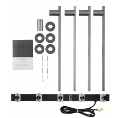 Полотенцесушитель электрический встраиваемый WONZON & WOGHAND DORTMUND, Брашированный никель (WW-A364-BR)