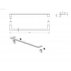 Полотенцедержатель WONZON & WOGHAND, Хром (WW-V2101-CR)