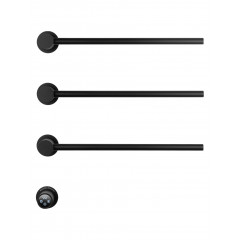 Полотенцесушитель электрический встраиваемый WONZON & WOGHAND HAMBURG, Черный матовый (WW-AL313-MB)