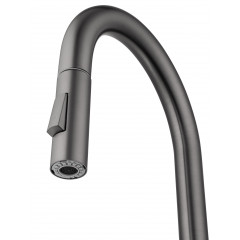 Смеситель для кухни с выдвижным изливом WONZON & WOGHAND, Темный графит (WW-A20782-BGG)