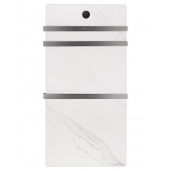 Полотенцесушитель электрический с каменной плитой Белый мрамор WONZON & WOGHAND STUTTGART, Темный графит (WW-A503-GM)