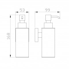 Дозатор мыла WONZON & WOGHAND POLO, Брашированный никель (WW-8932-BN)