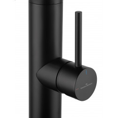 Смеситель для кухни с гибким изливом и подключением фильтра WONZON & WOGHAND, Черный матовый (WW-88458007-MB)