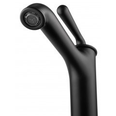 Смеситель для раковины высокий WONZON & WOGHAND STEAM, Черный матовый (WW-88239008-MB)