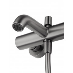 Смеситель для ванны с душем WONZON & WOGHAND STICK, Темный графит (WW-88639017-BGM)