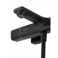 Смеситель для ванны с душем и термостатом WONZON & WOGHAND SOLID, Черный матовый (WW-C2011-A-MB)