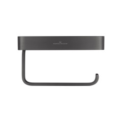 Держатель для туалетной бумаги с полкой WONZON & WOGHAND GRAFFITY, Темный графит (WW-9336)