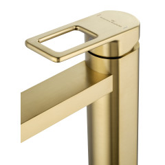 Смеситель для раковины высокий WONZON & WOGHAND FRAME, Брашированное золото (WW-88239010- BG)