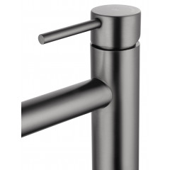 Смеситель для раковины высокий WONZON & WOGHAND, Темный графит (WW-H1064-BGG)