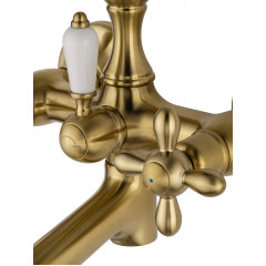 Смеситель для ванны с душем WONZON & WOGHAND RETRO, Брашированное золото (WW-88639020- BG)