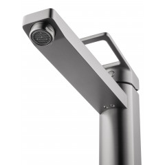 Смеситель для раковины высокий WONZON & WOGHAND FRAME, Темный графит (WW-88239010-BGM)