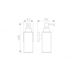 Дозатор мыла WONZON & WOGHAND POLO, Темное золото (WW-8932-DG)