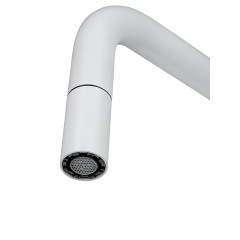 Смеситель для кухни с выдвижным изливом WONZON & WOGHAND, Белый матовый (WW-6018-MW)