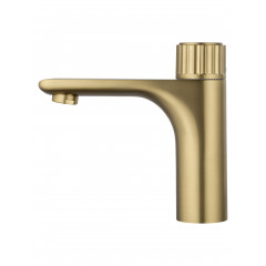 Смеситель для раковины WONZON & WOGHAND CLICK, Брашированное золото (WW-A40412-BG)