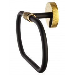 Кольцо для полотенец WONZON & WOGHAND MAJESTIC, Черный/Золото (WW-9213)