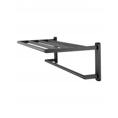 Полотенцедержатель с полкой WONZON & WOGHAND GRAFFITY, Темный графит (WW-9381)