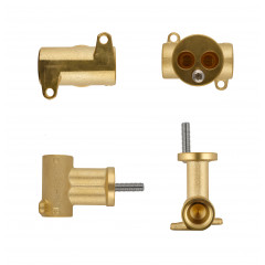 Смеситель с гигиеническим душем встраиваемый WONZON & WOGHAND CUBE, Белый матовый (WW-88829016-MW)