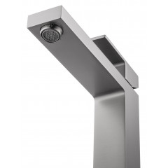 Смеситель для раковины высокий WONZON & WOGHAND CUBE, Темный графит (WW-88239016-BGM)