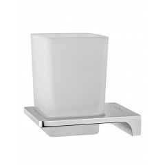 Стакан для зубных щеток с держателем WONZON & WOGHAND ECLIPSE, Хром (WW-9121-CR)