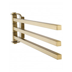 Полотенцедержатель поворотный WONZON & WOGHAND LOTTE, Брашированное золото (WW-8341-BG)